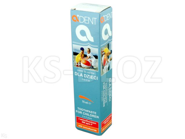 Adent Pasta do mycia zębów dla dzieci 2-6 lat interakcje ulotka pasta do zębów - 75 ml