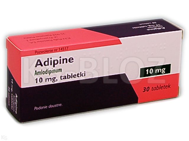 Adipine interakcje ulotka tabletki 0,01 g 30 tabl.