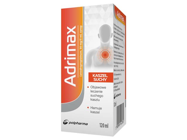 Adrimax interakcje ulotka syrop 30 mg/5ml 120 ml (but.)