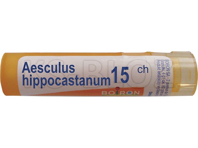 Aesculus Hippocastanum 15 CH interakcje ulotka granulki  4 g