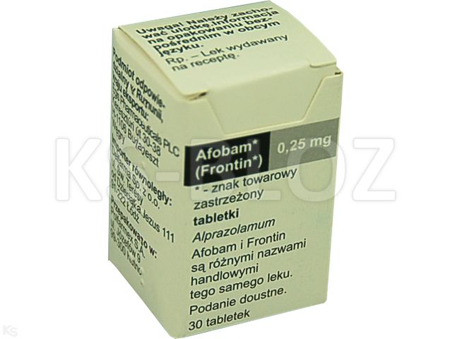 Afobam interakcje ulotka tabletki 250 mcg 30 tabl.