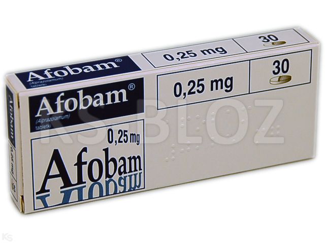 Afobam interakcje ulotka tabletki 250 mcg 30 tabl. | blister