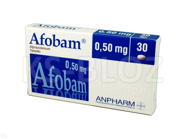 Afobam interakcje ulotka tabletki 500 mcg 30 tabl.