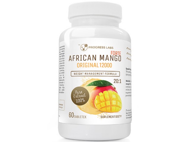 African Mango Original 12000 Forte interakcje ulotka tabletki  60 tabl.