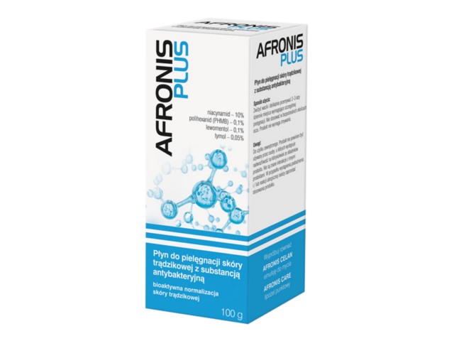 Afronis Plus Płyn do pielęgnacji do skóry trądzikowej z substancją antybakteryjną interakcje ulotka   100 g