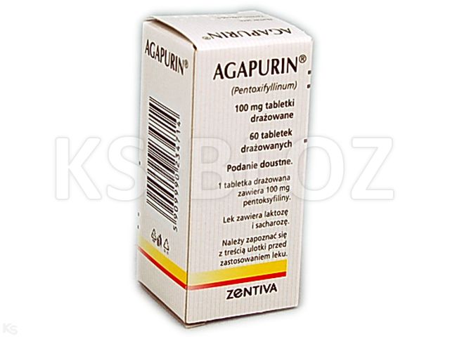 Agapurin interakcje ulotka tabletki drażowane 100 mg 