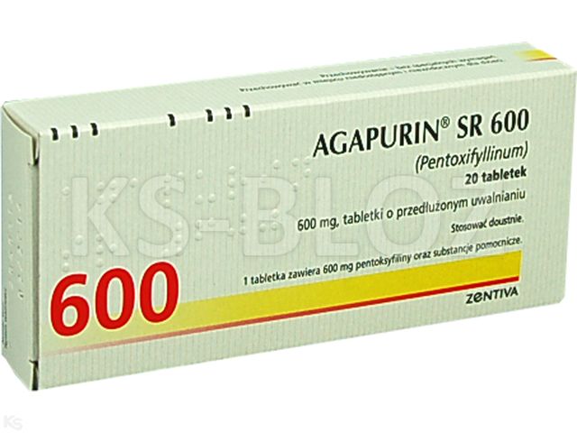 Agapurin SR 600 interakcje ulotka tabletki o przedłużonym uwalnianiu 600 mg 