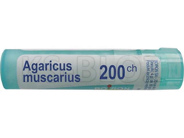 Agaricus Muscarius 200 CH interakcje ulotka granulki - 4 g