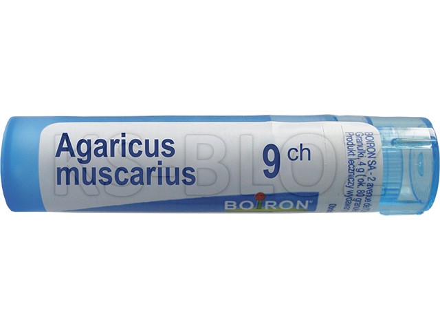 Agaricus Muscarius 9 CH interakcje ulotka granulki  4 g
