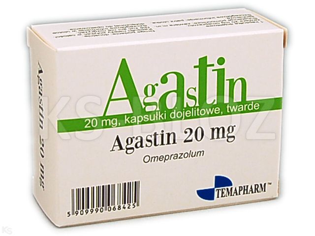 Agastin 20 mg interakcje ulotka kapsułki dojelitowe twarde 20 mg 