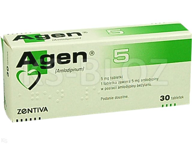 Agen 5 interakcje ulotka tabletki 5 mg 30 tabl.