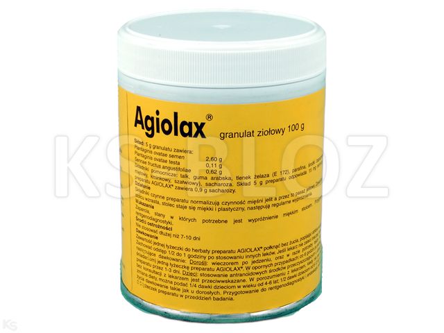 Agiolax interakcje ulotka granulat  100 g