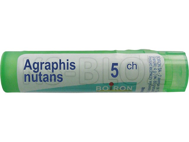 Agraphis Nutans 5 CH interakcje ulotka granulki - 4 g