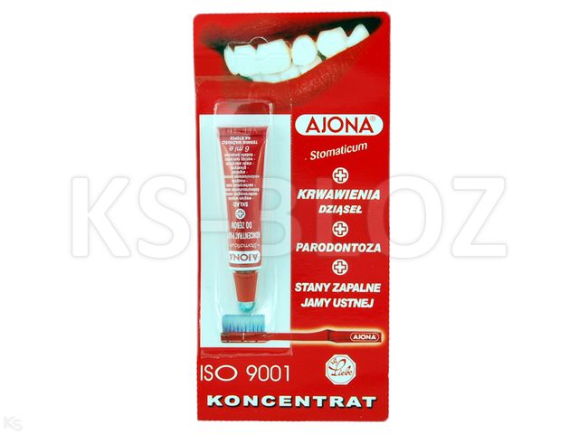 Ajona Stomaticum Koncentrat pasty do zębów interakcje ulotka   6 ml