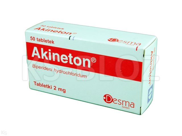 Akineton interakcje ulotka tabletki 2 mg 50 tabl. | 5 blist.po 10 szt.