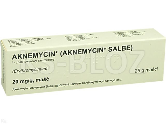Aknemycin interakcje ulotka maść 0,02 g/g 25 g