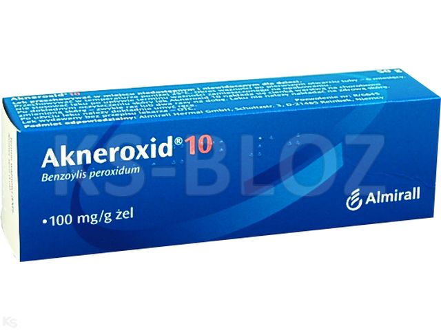 Akneroxid 10 interakcje ulotka żel 100 mg/g 50 g