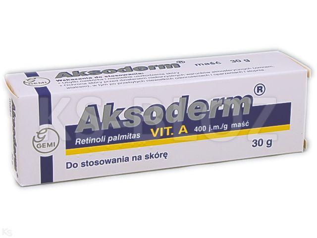 Aksoderm interakcje ulotka maść 400 I.U./g 30 g (tub.)