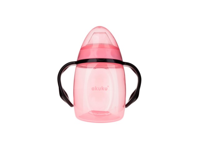 AKUKU Bidon z miękkim ustnikiem 280 ml A0429 pink interakcje ulotka  - 1 szt.