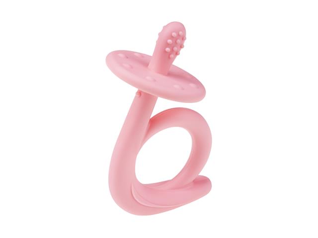 AKUKU Gryzak silikonowy Ślimak pink A0115 interakcje ulotka gryzak - 1 szt.