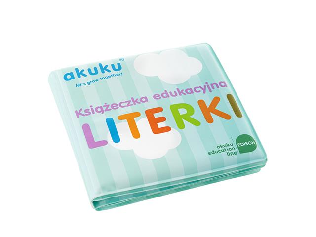 AKUKU Książeczka edukacyjna LITERKI A0475 interakcje ulotka zabawka  1 szt.