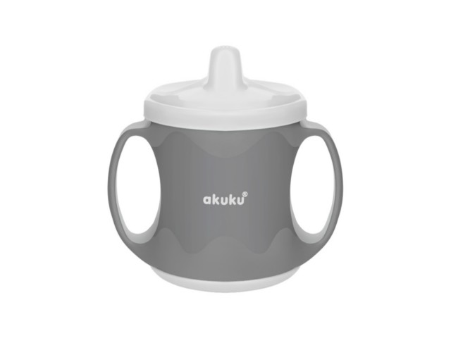 AKUKU Kubek niekapek z twardym ustnikiem A0423 white interakcje ulotka  - 1 szt.