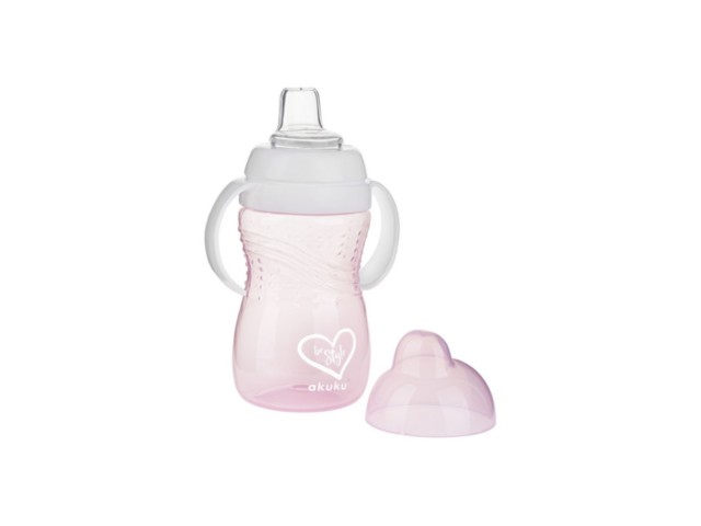 AKUKU Kubek z miękkim ustnikiem 280ml  BE STYLE PINK A0434 interakcje ulotka  - 1 szt.