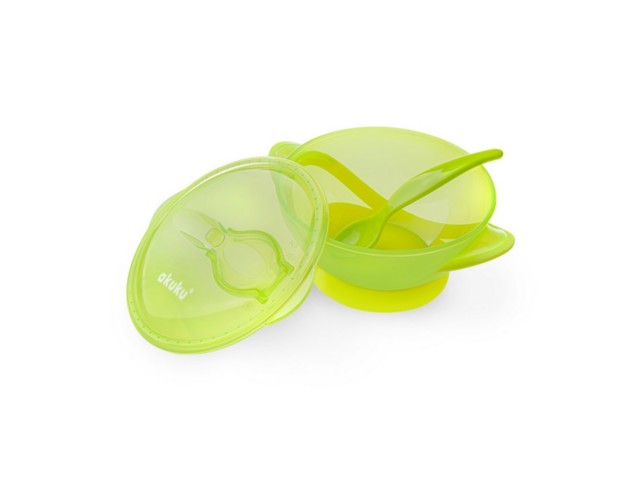 AKUKU Miseczka na przyssawce GREEN A0454 interakcje ulotka  - 1 szt.