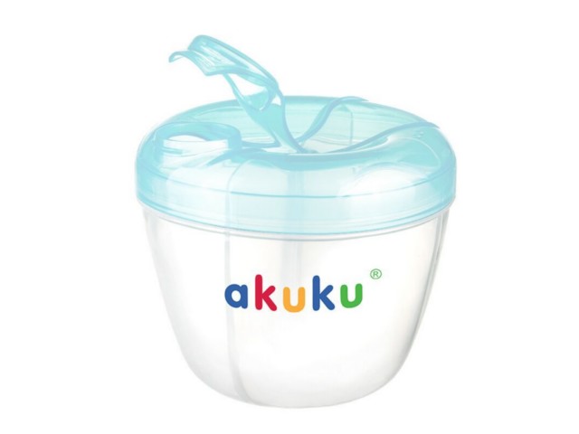 AKUKU Pojemnik na mleko w roszku Blue A0461 interakcje ulotka  - 1 szt.