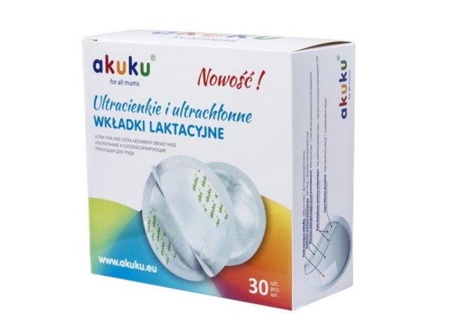 Akuku Premium Wkładki laktacyjne A0354 interakcje ulotka wkładka laktacyjna  30 szt.
