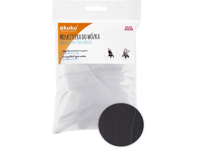 AKUKU Uniwersalna moskitiera do wózka biała A0445 interakcje ulotka  - 1 szt.