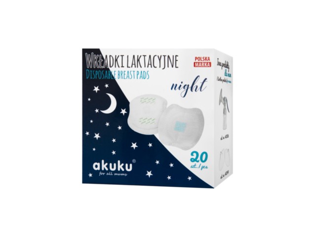 AKUKU Wkładki laktacyjne NIGHT A0444 interakcje ulotka  - 20 szt.
