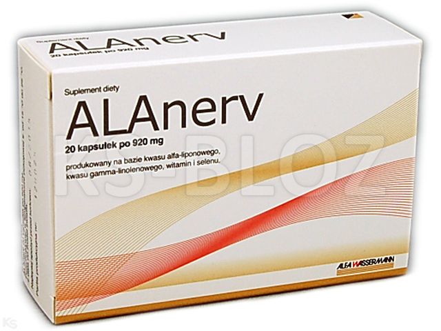 Alanerv interakcje ulotka kapsułki - 20 kaps.