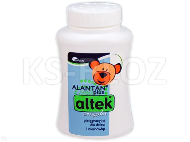 Alantan Plus Altek dla dzieci interakcje ulotka zasypka  50 g