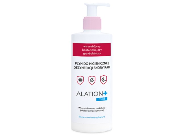 Alation Med. Płyn do higienicznej dezynfekcji skóry rąk interakcje ulotka płyn dezynfekujący - 400 ml