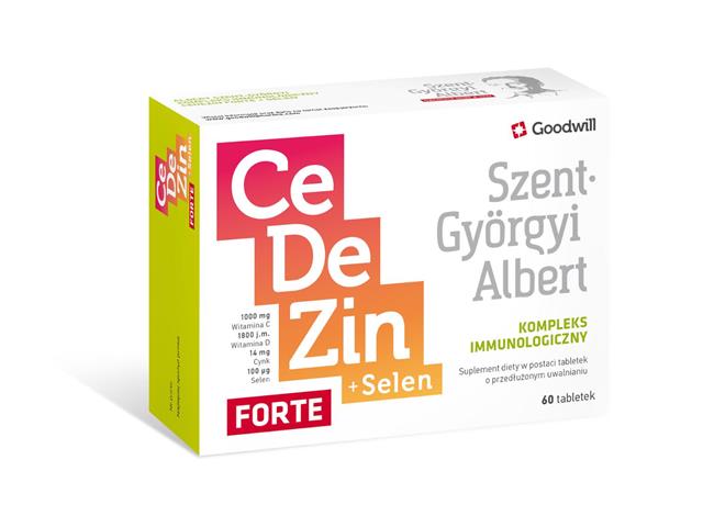 Albert Szent-Gyorgyi Kompleks Immunologiczny CeDeZin Forte+Selen interakcje ulotka tabletki  60 tabl.