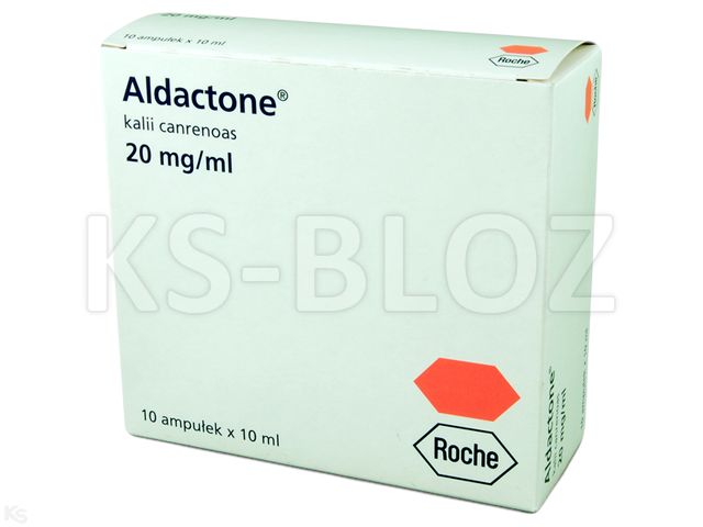 Aldactone interakcje ulotka roztwór do wstrzykiwań 20 mg/ml 10 amp. po 10 ml