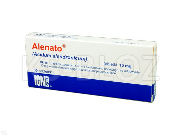 Alenato interakcje ulotka tabletki 10 mg 30 tabl.