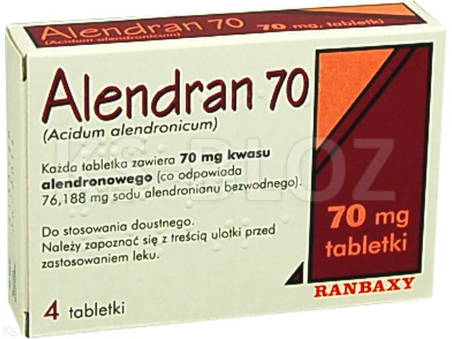 Alendran 70 interakcje ulotka tabletki 70 mg 4 tabl.