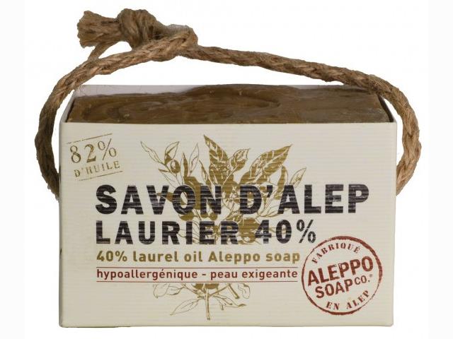 ALEPPO SOAP CO. Mydło Aleppo oliwkowo-laurowe 40% lauru interakcje ulotka mydło - 200 g