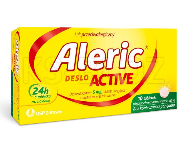 Aleric Deslo Active interakcje ulotka tabletki ulegające rozpadowi w jamie ustnej 5 mg 10 tabl.