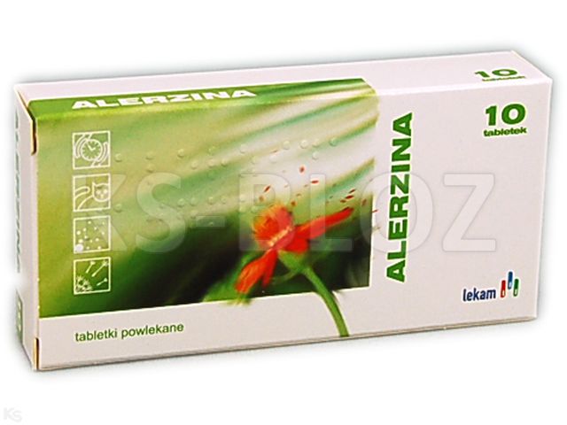 Alerzina interakcje ulotka tabletki powlekane 10 mg 10 tabl. | blister