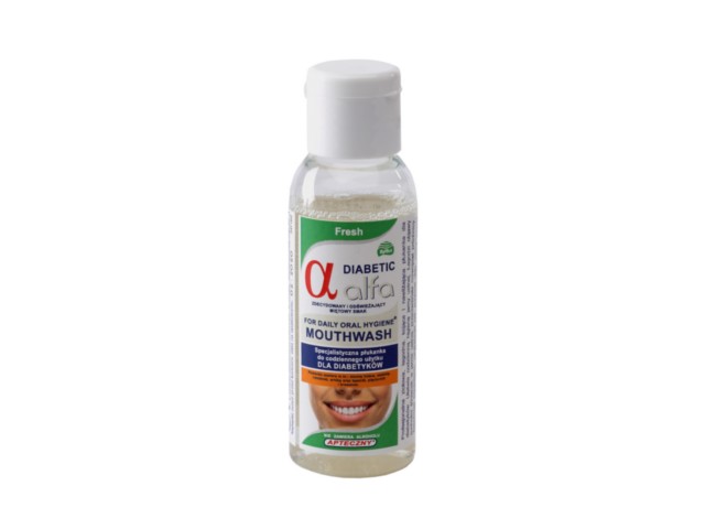 Alfa Diabetic Fresh interakcje ulotka płyn do płukania jamy ustnej - 50 ml