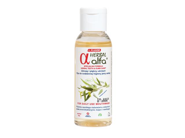 ALFA HERBAL FLUOR+ Płukanka do codziennego stosowania interakcje ulotka płyn - 50 ml