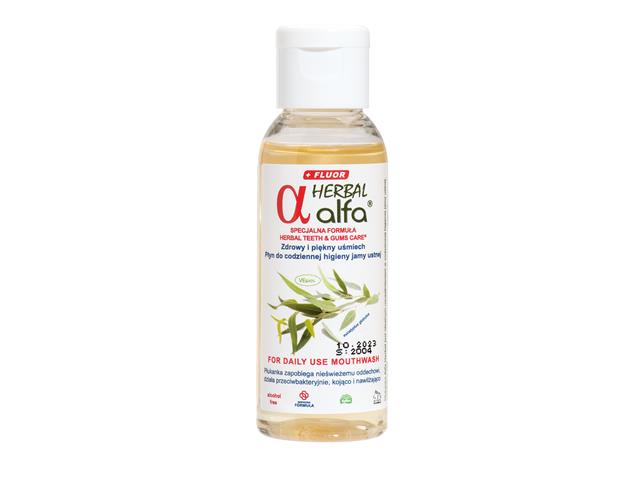 ALFA HERBAL FLUOR+ Płukanka do codziennego stosowania interakcje ulotka płyn  50 ml