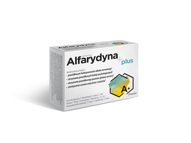 Alfarydyna Plus interakcje ulotka kapsułki  30 kaps.
