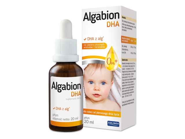 Algabion DHA interakcje ulotka płyn - 20 ml