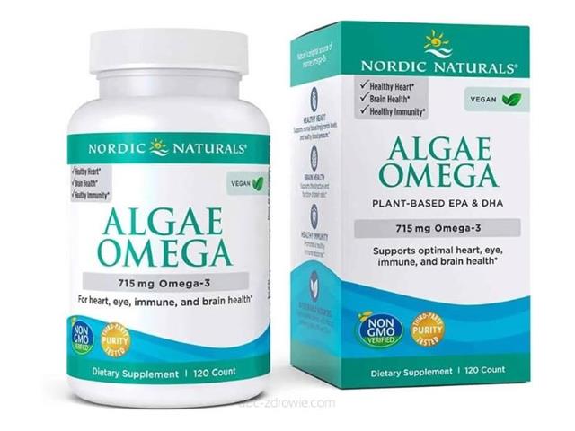 Algae Omega 715 mg Omega 3 interakcje ulotka kapsułki  120 kaps.