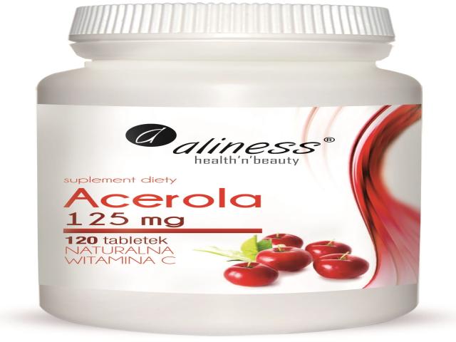 Aliness Acerola 125 mg interakcje ulotka tabletki  120 tabl.