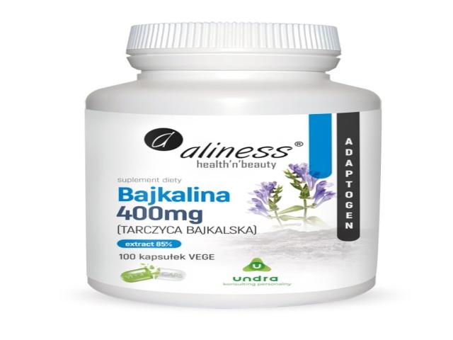 Aliness Bajkalina 400 mg interakcje ulotka kapsułki  100 kaps.